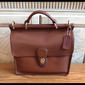Vintage Coach Willis-British Tan leather